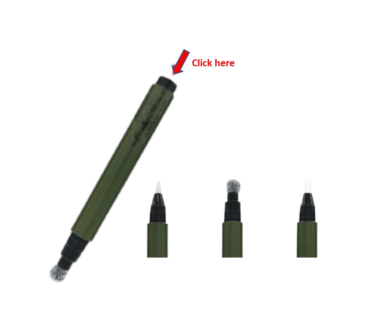 Airless Click Pen 4ml (Brush / Flocked foam / Spatula)