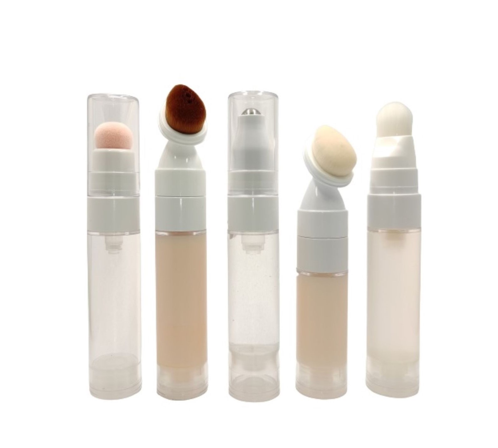 Twist Airless Bottle 20-30ml (Flocked sponge / Brush / Steel roller ball)