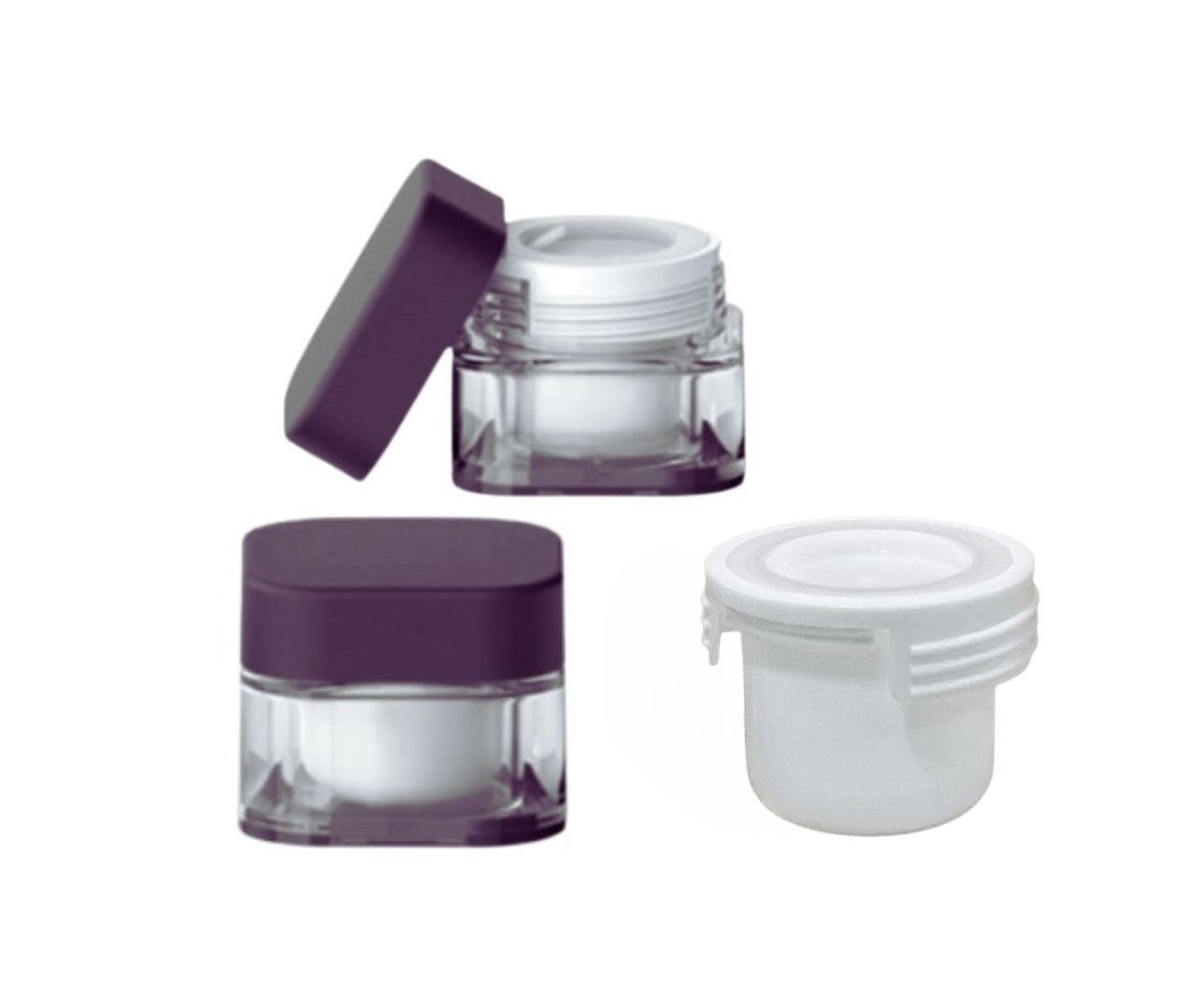 Brize 30-50ml (PET Cap & Outer Jar. Refillable & Airtight)