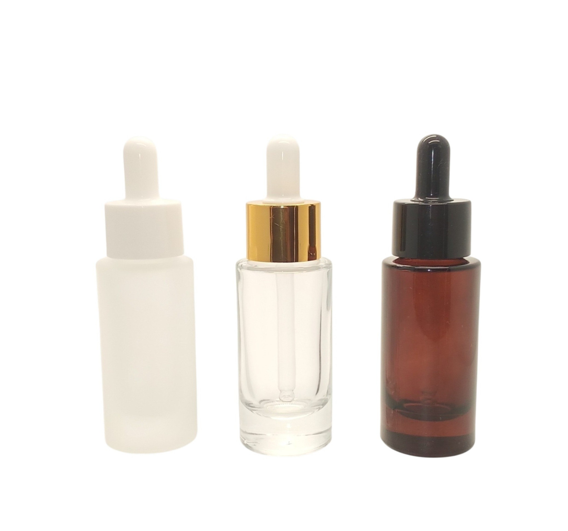 Cylindrical Glass Bottle 30ml with Teat Dropper (in stock)